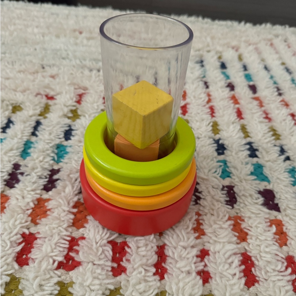 Lovevery First Blocks + Clear Tube With Stacking Rings Bundle from Explorer Kit